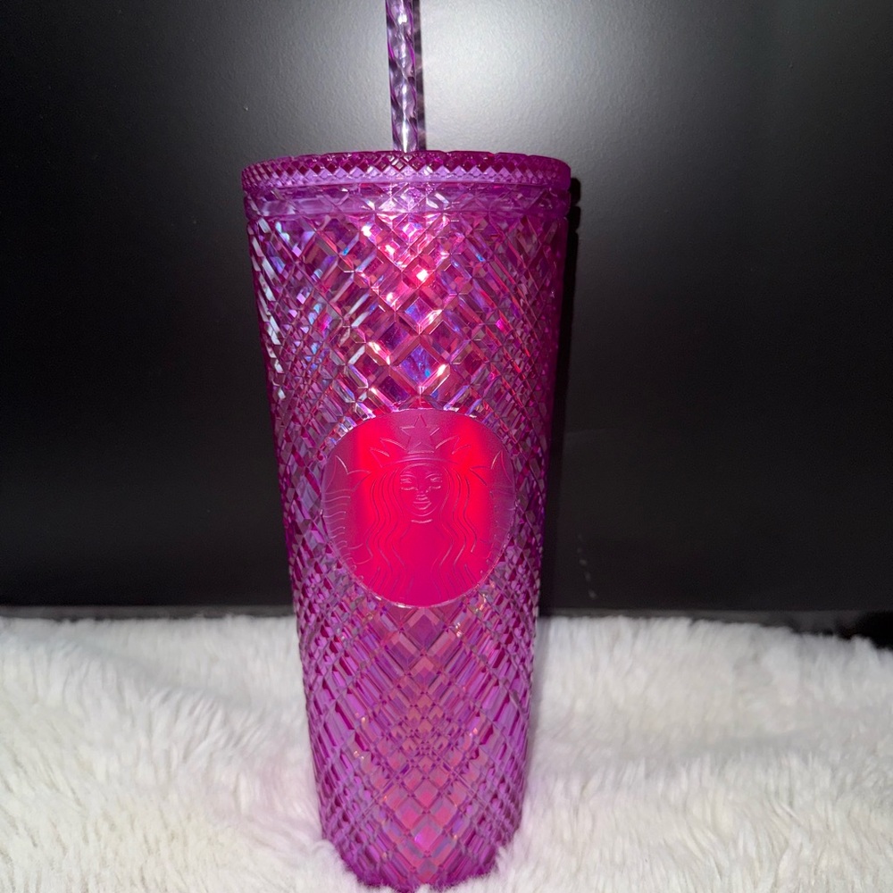 Starbucks Purple Tumbler with Straw